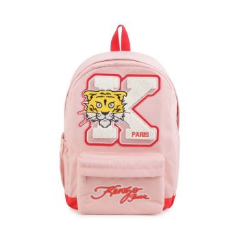 Kenzo Kids ghiozdan copii culoarea roz, mare, cu imprimeu, K60023