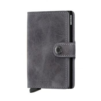 Secrid portofel de piele MV.Grey.Black-Grey.Black