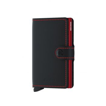 Secrid portofel de piele MM.Black.Red-Black.Red