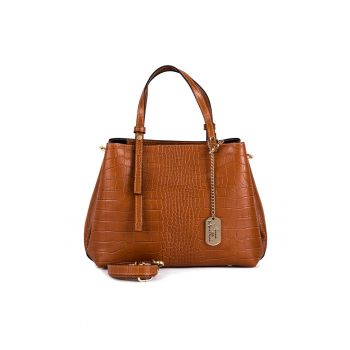 Geanta din piele - cu bareta de umar detasabila Isabella