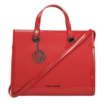 PATENT LOGO CLASP SATCHEL