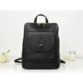 Rucsac negru piele naturală tip geantă Alexander