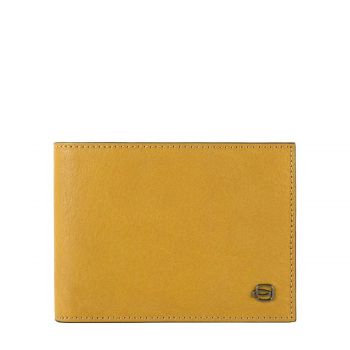 BLACK SQUARE WALLET WITH COIN POCKET