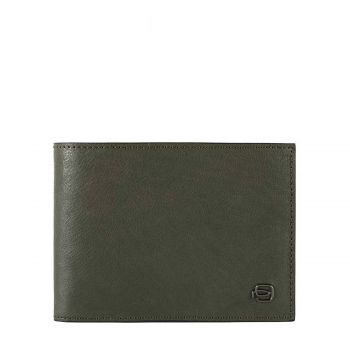 BLACK SQUARE WALLET WITH FLIP UP ID