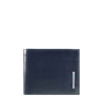 BLUE SQUARE WALLET WITH COIN