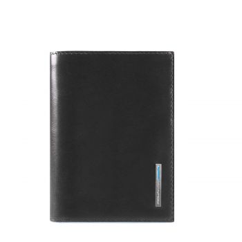 BLUE SQUARE WALLET WITH ID HOLDER