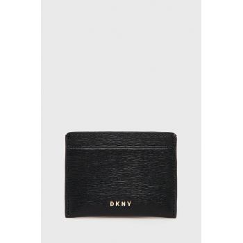 Dkny carcasa din piele femei, culoarea negru