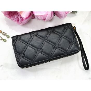 Portofel negru piele eco Honey