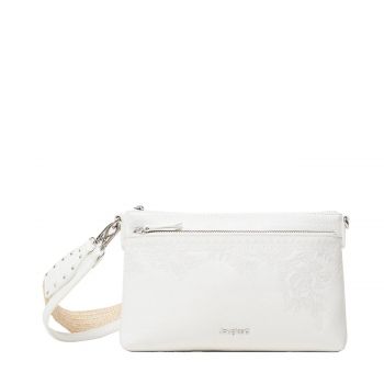 Crossbody bag embroidered flowers