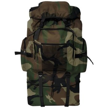 vidaXL Rucsac în stil militar, XXL, 100 L, camuflaj