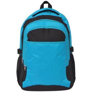 vidaXL Rucsac pentru școală, 40 L, negru și albastru