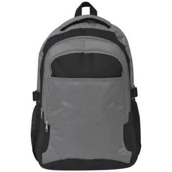 vidaXL Rucsac pentru școală, 40 L, negru și gri