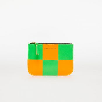 Comme des Garçons Fluo Squares Wallet Orange/ Green