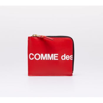 Comme des Garçons Huge Logo Wallet Red