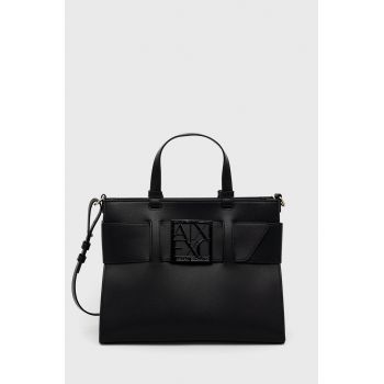 Armani Exchange poseta culoarea negru de firma originala