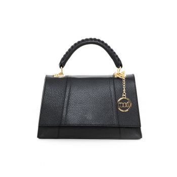 Geanta crossbody de piele cu buzunar interior cu fermoar Livenza