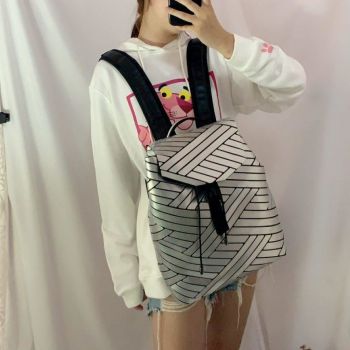 Rucsac silver piele eco lăcuită Zizzy