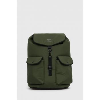 Lefrik Rucsac culoarea verde, mare, material neted