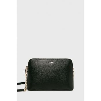 Dkny poseta de piele culoarea negru