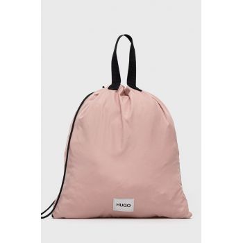 Hugo Rucsac culoarea roz, material neted