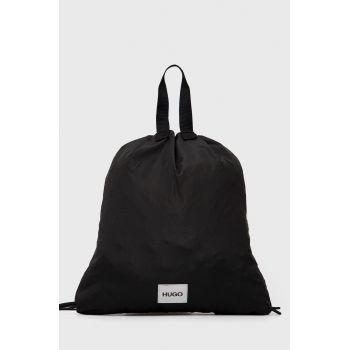 Hugo Rucsac culoarea negru, material neted