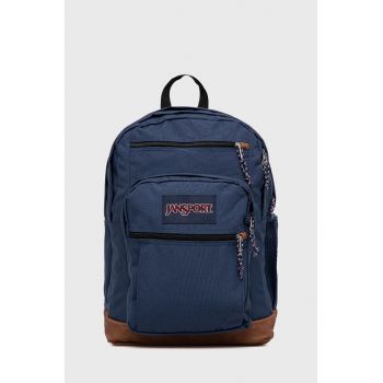 Jansport rucsac culoarea albastru marin, mare, neted