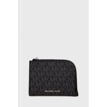 Michael Kors portofel si card holder barbati, culoarea negru