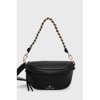 MICHAEL Michael Kors poseta de piele culoarea negru