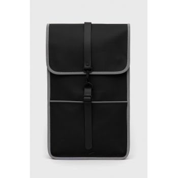 Rains rucsac 14090 Backpack Reflective culoarea negru, mare, uni 14090.70-BlackRefle de firma original