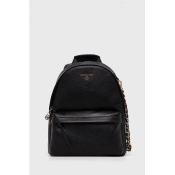 MICHAEL Michael Kors ghiozdan de piele femei, culoarea negru, mic, neted