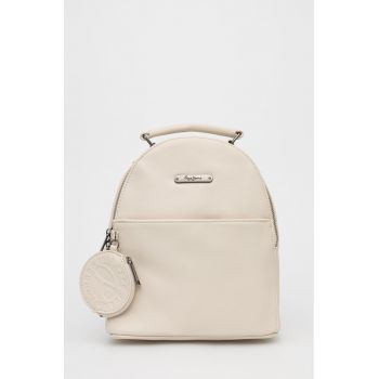 Pepe Jeans rucsac Salma Back Pack femei, culoarea bej, mic, neted