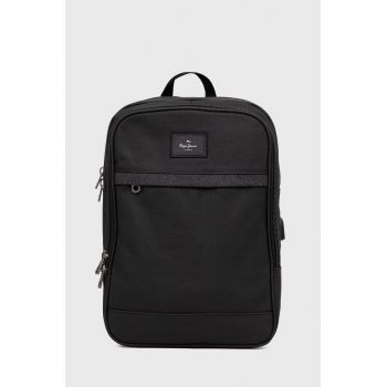 Pepe Jeans rucsac Court Back Pack barbati, culoarea negru, mare, cu imprimeu