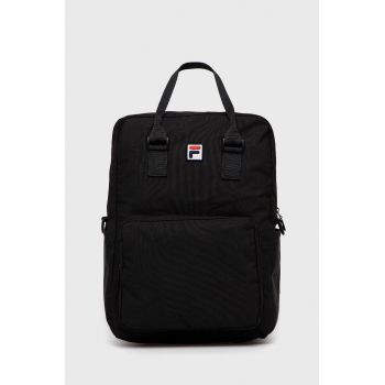 Fila rucsac femei, culoarea negru, mare, neted