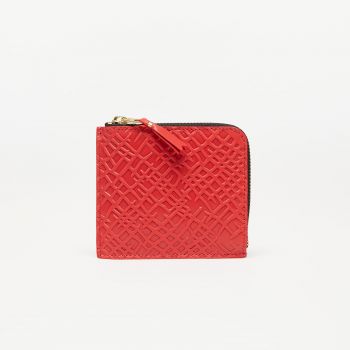 Comme des Garçons Embossed Roots Wallet Red