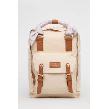 Doughnut rucsac femei, culoarea bej, mare, neted