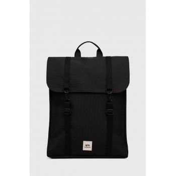 Lefrik rucsac culoarea negru, mare, neted