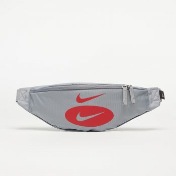 Nike Heritage Hip Pack Particle Grey/ University Red la reducere