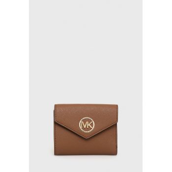 MICHAEL Michael Kors portofel de piele femei, culoarea bej
