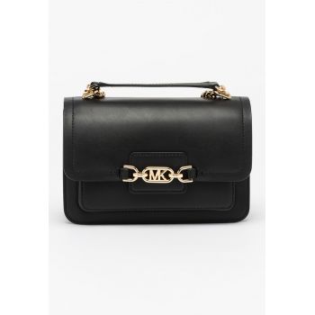 Geanta crossbody de piele cu clapa Heather