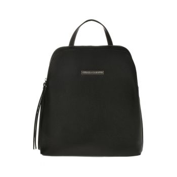 Rucsac de piele cu logo metalic