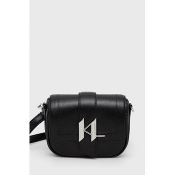 Karl Lagerfeld poseta de piele culoarea negru