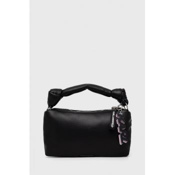 Karl Lagerfeld poseta de piele culoarea negru