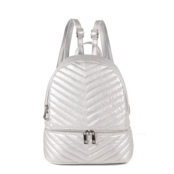 Rucsac silver piele eco Linner