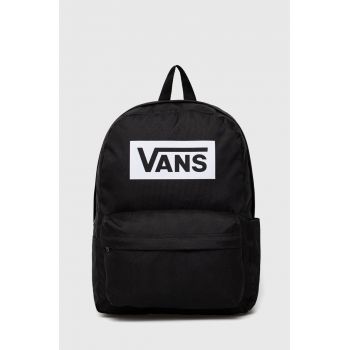 Vans rucsac culoarea negru, mare, cu imprimeu