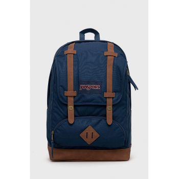 Jansport rucsac culoarea albastru marin, mare, neted