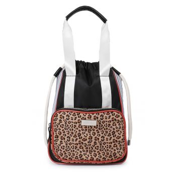 Rucsac convertibil cu segment cu animal print Coribe