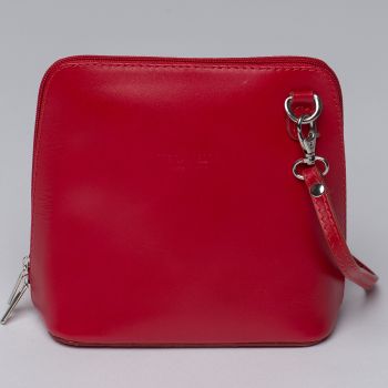 Geanta crossbody, rosie, din piele naturala de firma originala