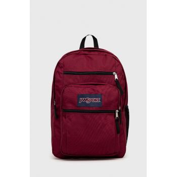 Jansport rucsac culoarea bordo, mare, neted ieftin