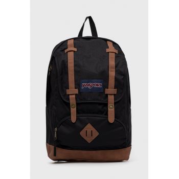 Jansport rucsac culoarea negru, mare, neted