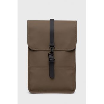 Rains rucsac culoarea maro, mare, neted 12800.66-66.Wood